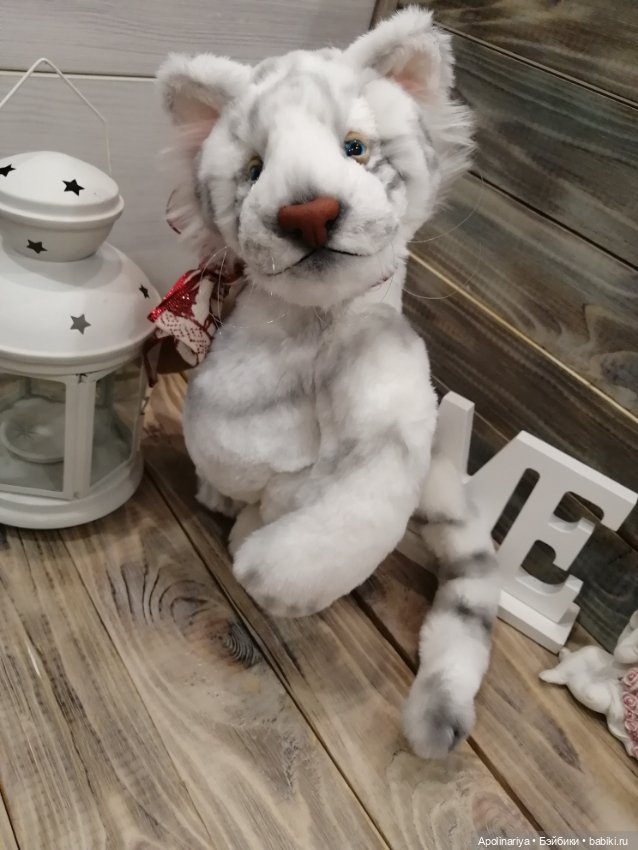 White tiger — Авторские мишки Тедди и друзья: фото (фото 8)