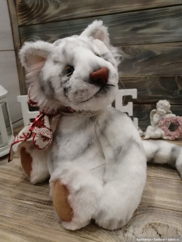 White tiger — Авторские мишки Тедди и друзья: фото (фото 7)