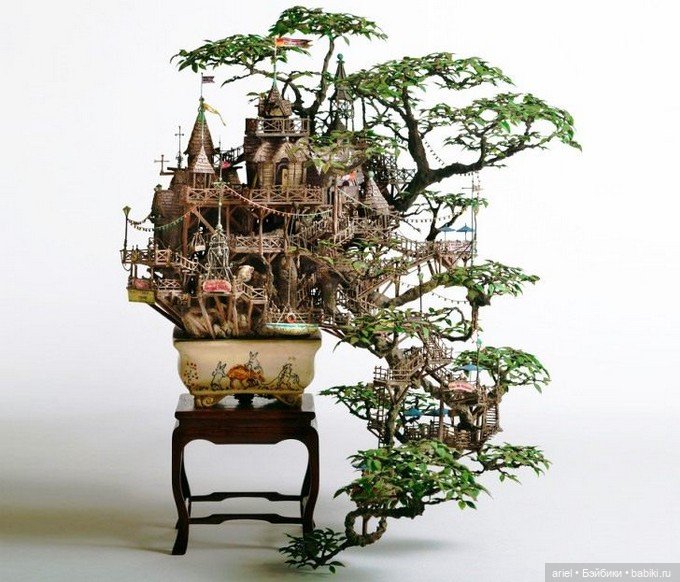 Миниатюрные миры японского скульптора Таканори Аиба (фото 6)