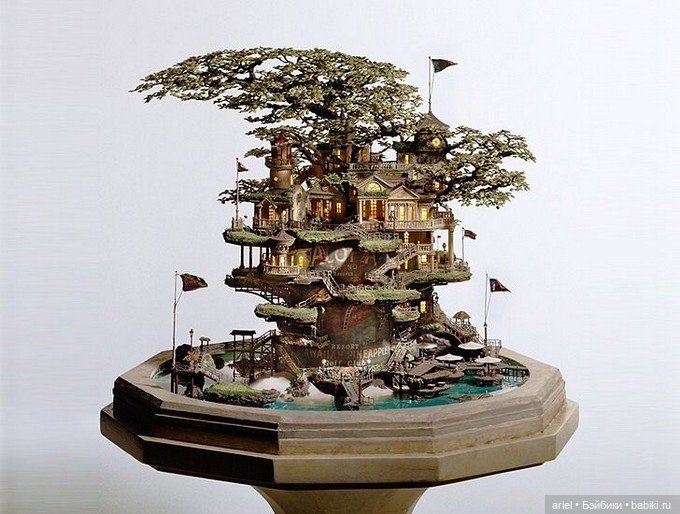 Миниатюрные миры японского скульптора Таканори Аиба (фото 7)
