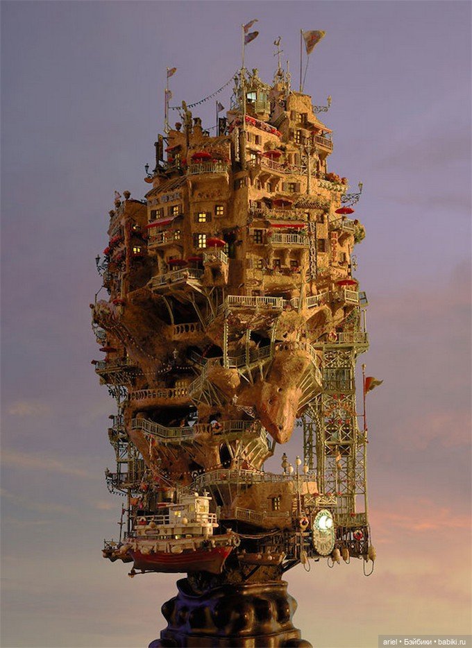 Миниатюрные миры японского скульптора Таканори Аиба (фото 2)