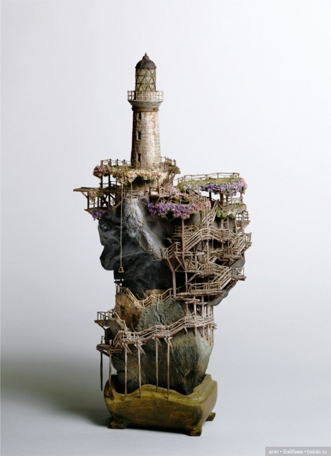 Миниатюрные миры японского скульптора Таканори Аиба (фото 3)