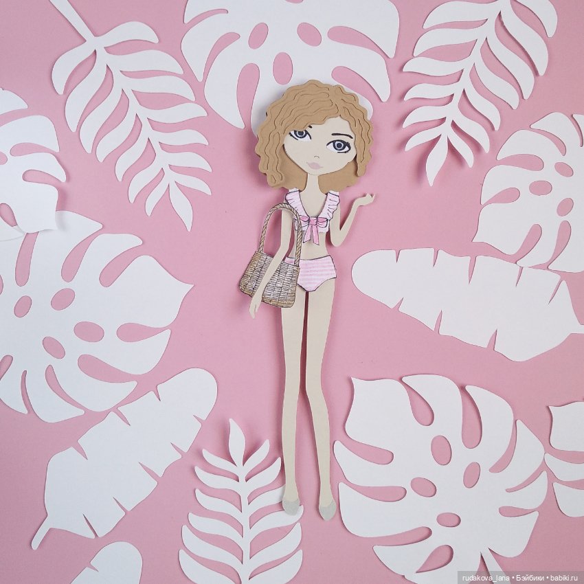 Новые работы — Бумажные куклы с одеждой для вырезания: шаблоны