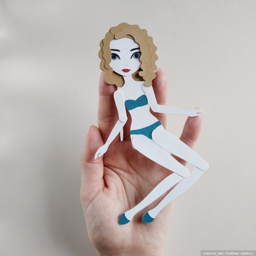 Новые работы — Бумажные куклы с одеждой для вырезания: шаблоны