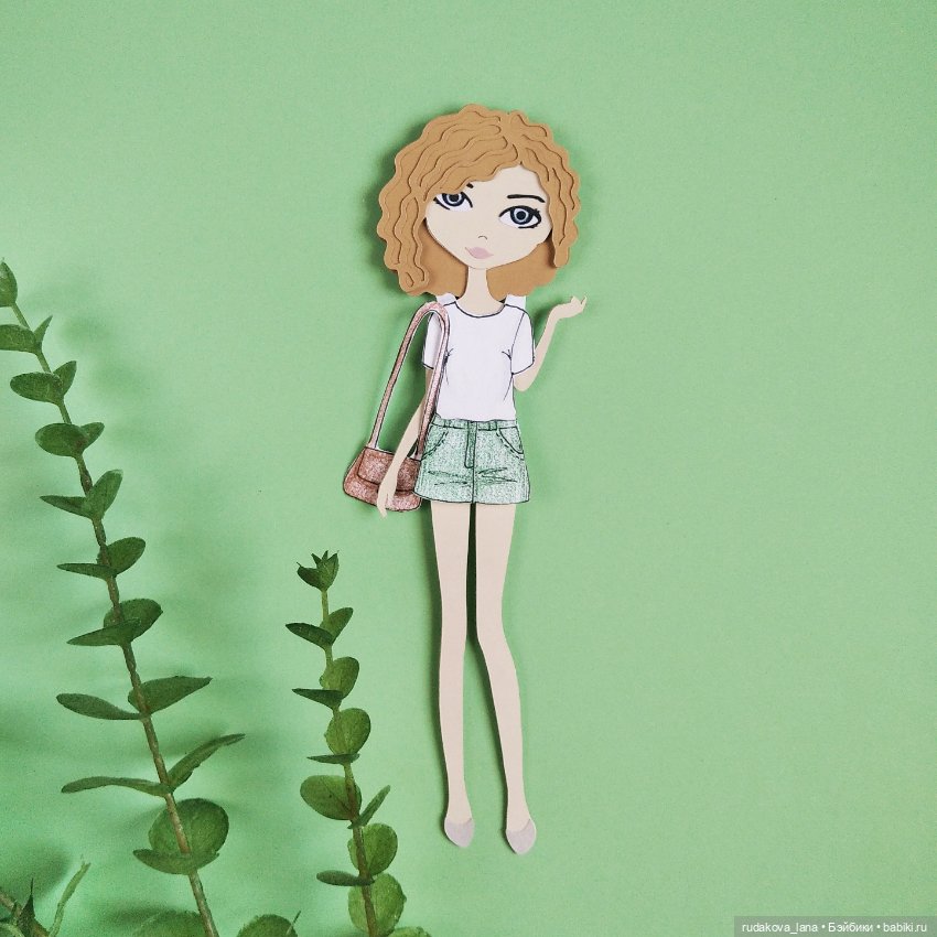 Новые работы — Бумажные куклы с одеждой для вырезания: шаблоны (фото 10)