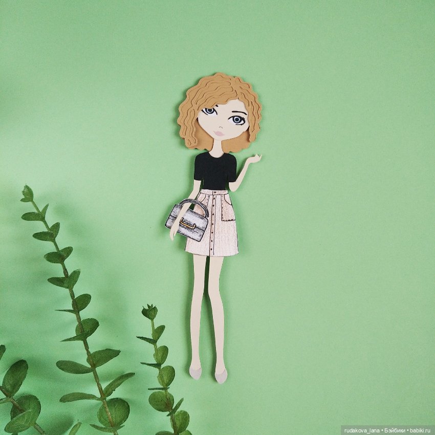 Новые работы — Бумажные куклы с одеждой для вырезания: шаблоны (фото 9)