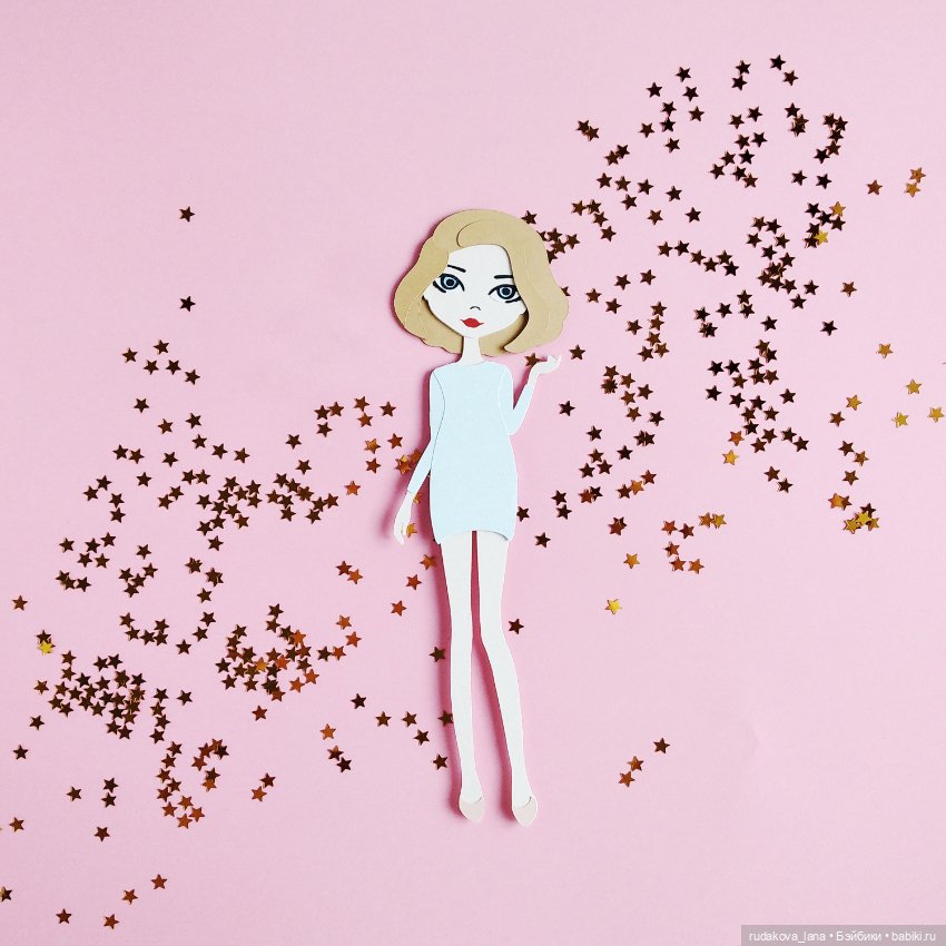 Новые работы — Бумажные куклы с одеждой для вырезания: шаблоны