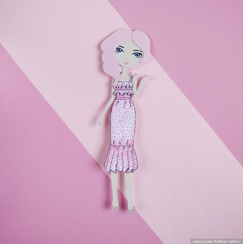 Новые работы — Бумажные куклы с одеждой для вырезания: шаблоны