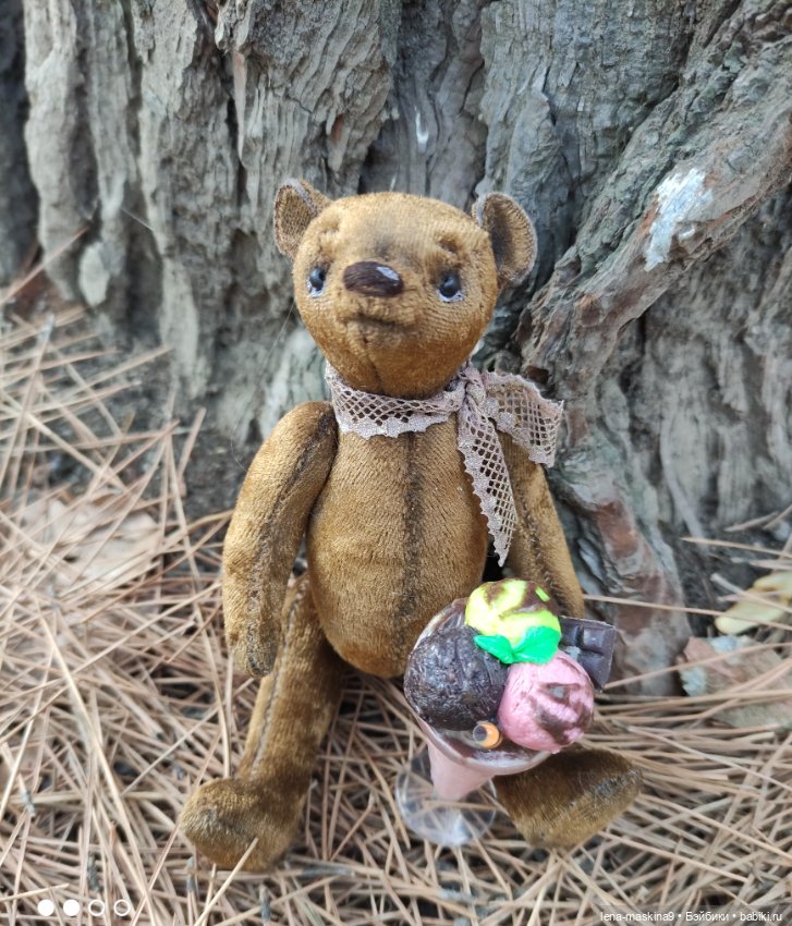 Глаша и Мишка — Авторские игрушки из разных материалов: синельная проволока (фото 2)