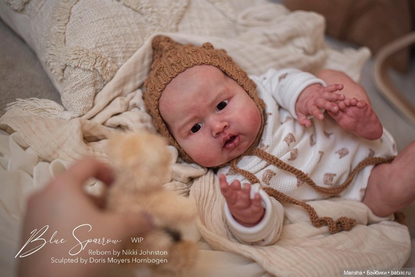 Blue Sparrow от Doris Moyers Hornbogen, автор прототипа Nikki Johnston (фото 5)