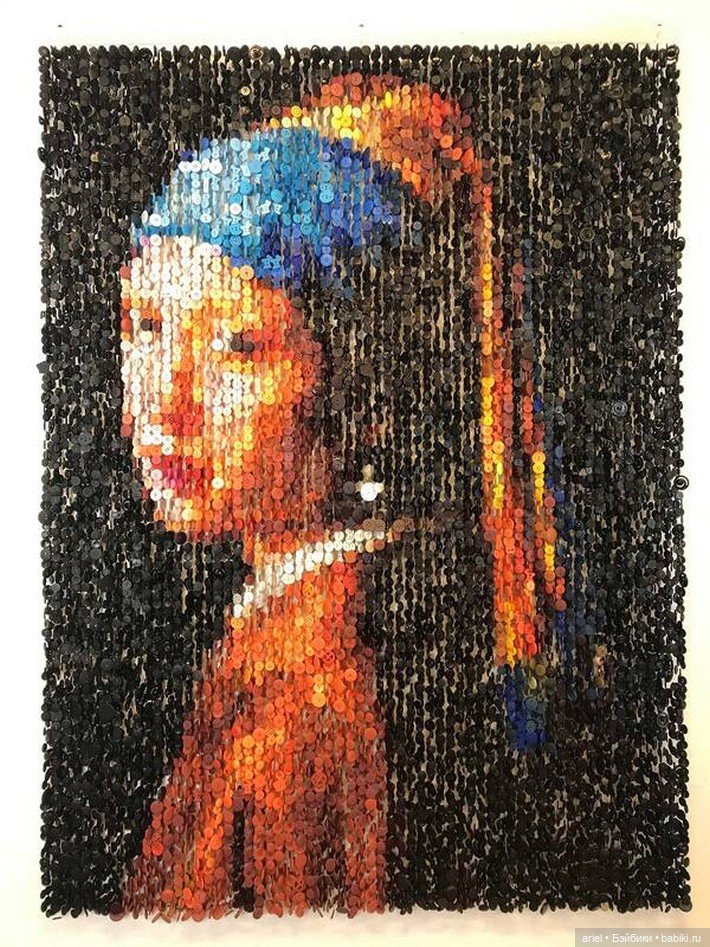 Инсталяции из пуговиц от Augusto Esquivel (фото 7)