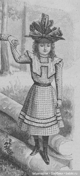 Детская мода 1899-1900 из журналов "Модный курьер" и "Вестник моды" ч1