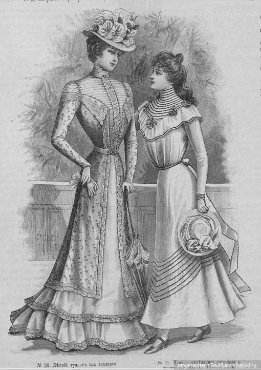 Детская мода 1899-1900 из журналов "Модный курьер" и "Вестник моды" ч1