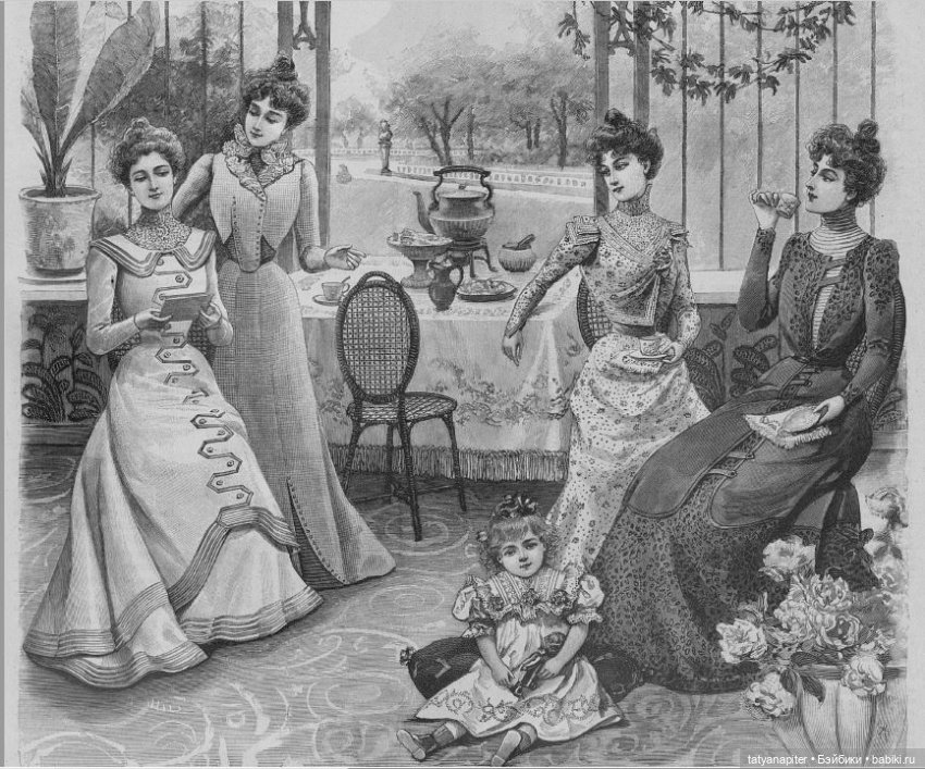 Детская мода 1899-1900 из журналов "Модный курьер" и "Вестник моды" ч1