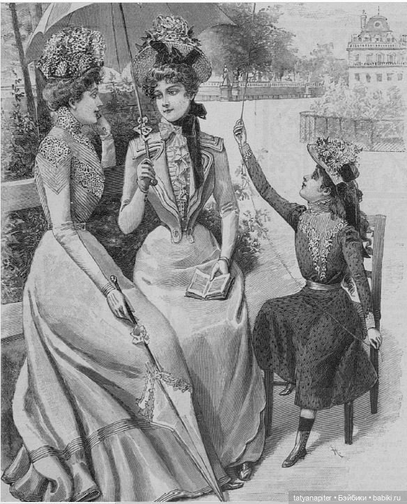 Детская мода 1899-1900 из журналов "Модный курьер" и "Вестник моды" ч1