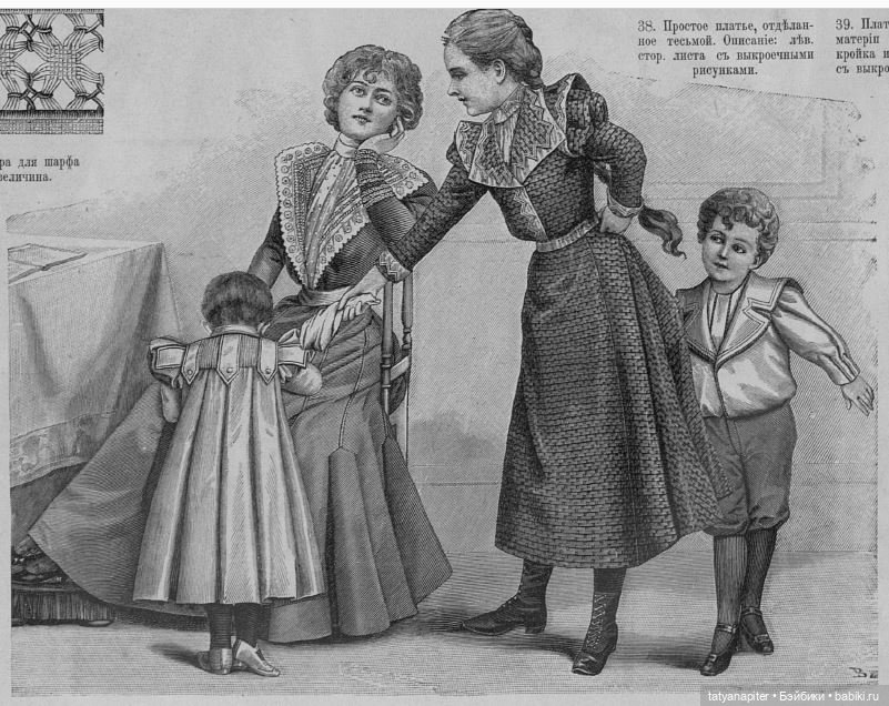 Детская мода 1899-1900 из журналов 