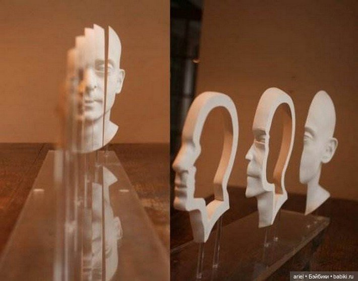 Обман зрения в скульптурах Jonty Hurwitz (фото 3)