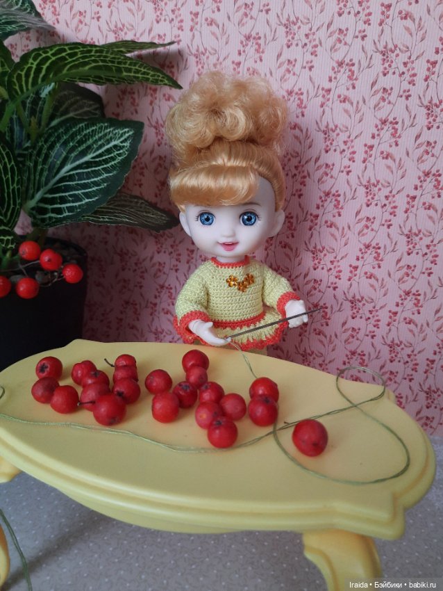 Галочка🍂 Рябиновые бусы📿 — Куклы Baboliy (Баболи (фото 2)