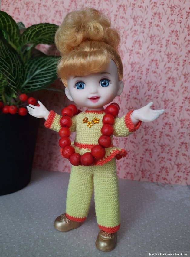Галочка🍂 Рябиновые бусы📿 — Куклы Baboliy (Баболи (фото 6)