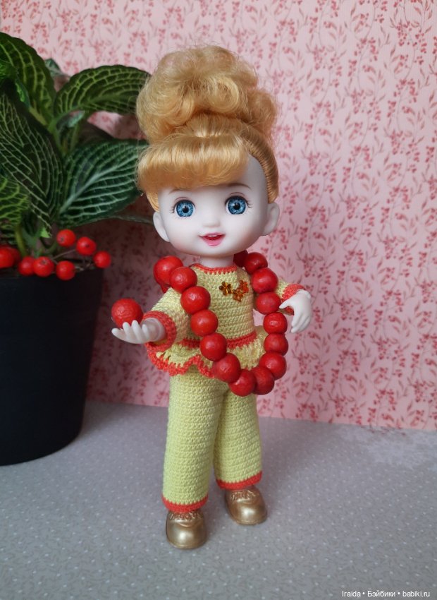 Галочка🍂 Рябиновые бусы📿 — Куклы Baboliy (Баболи (фото 5)