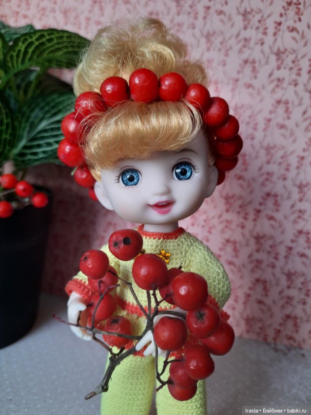 Галочка🍂 Рябиновые бусы📿 — Куклы Baboliy (Баболи (фото 8)