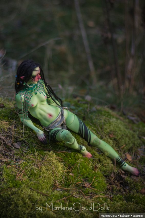 Дриада — Авторские шарнирные куклы своими руками: лепка (фото 9)