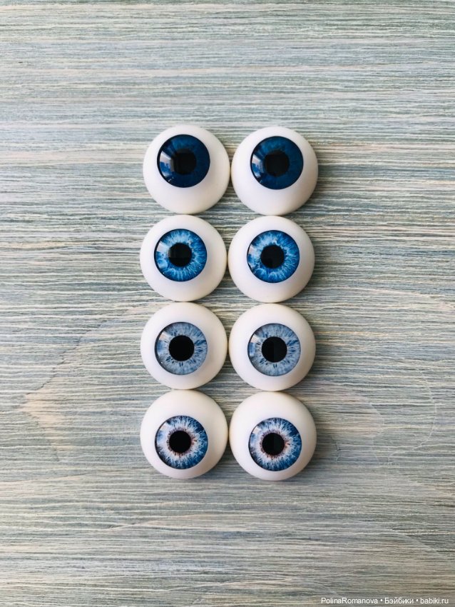 Основная палитра глаз для кукол на примере 18 мм полусферы) (фото 5)