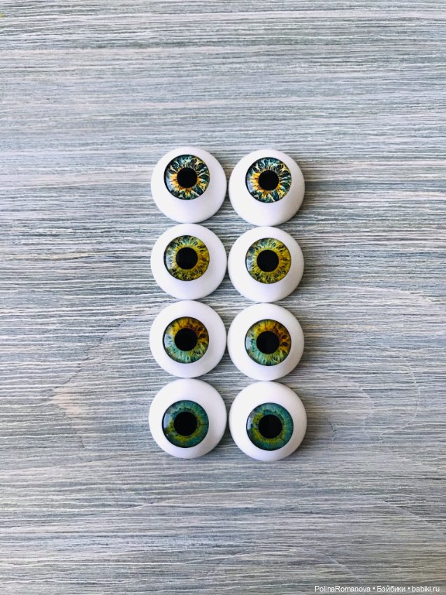 Основная палитра глаз для кукол на примере 18 мм полусферы) (фото 10)