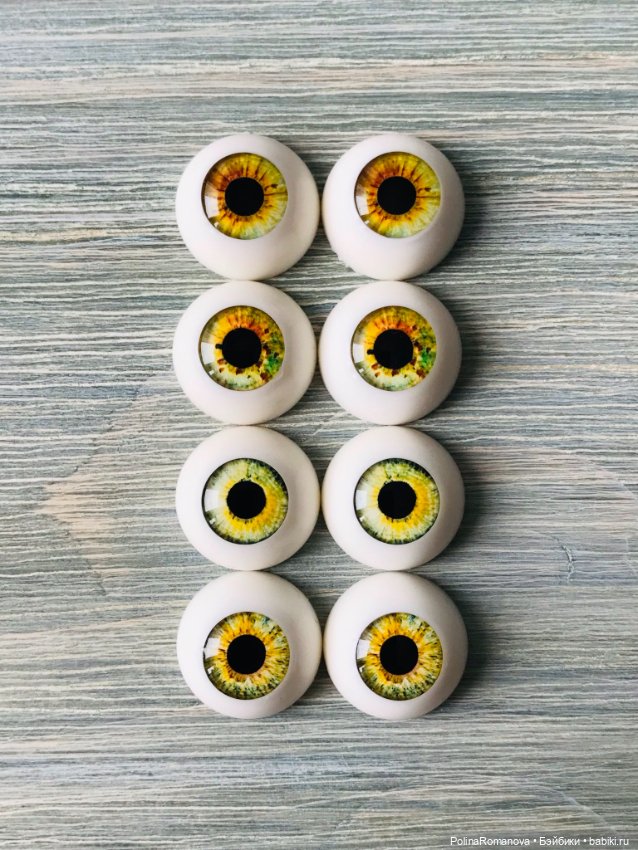 Основная палитра глаз для кукол на примере 18 мм полусферы) (фото 3)