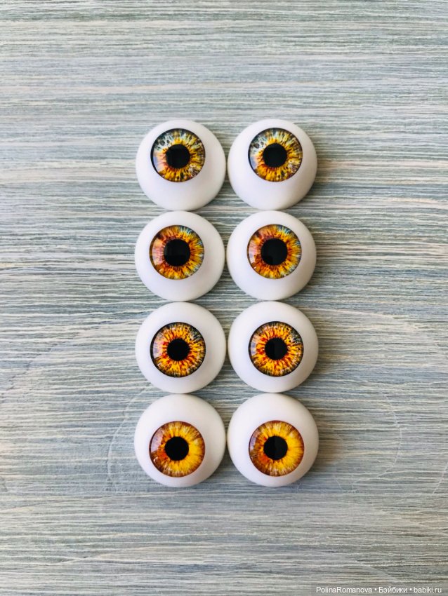 Основная палитра глаз для кукол на примере 18 мм полусферы) (фото 6)