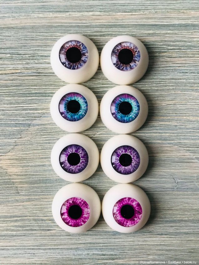 Основная палитра глаз для кукол на примере 18 мм полусферы) (фото 2)