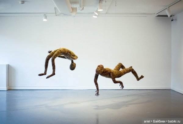 Скульптуры из травы Mathilde Roussel (фото 2)