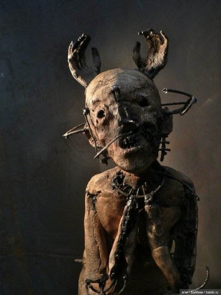 Жуткие скульптуры от автора Olivier de Sagazan (фото 7)