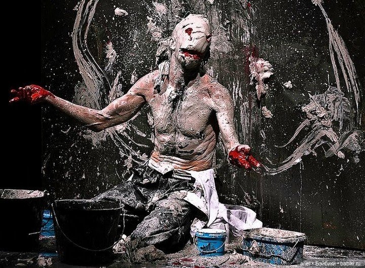 Жуткие скульптуры от автора Olivier de Sagazan