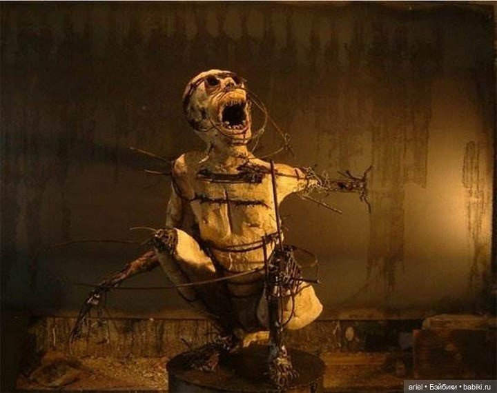 Жуткие скульптуры от автора Olivier de Sagazan (фото 9)