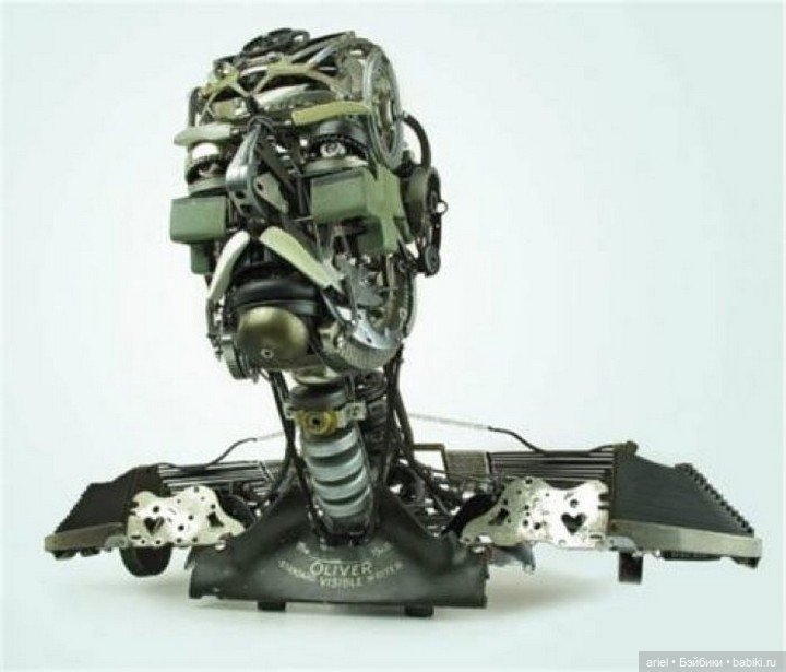 Скульптуры из печатных машинок от Jeremy Mayer (фото 5)