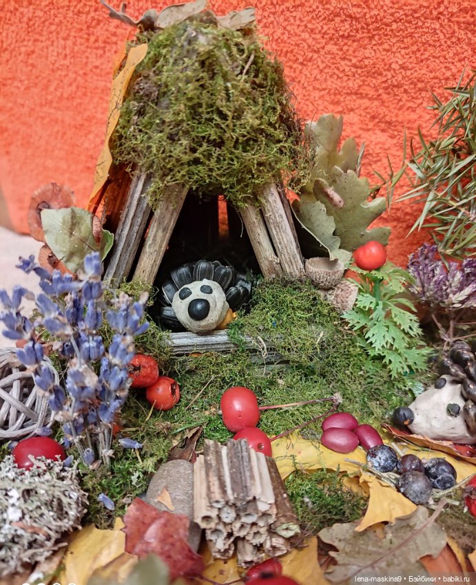 Осень- семейка ёжиков( заготовка на зиму)