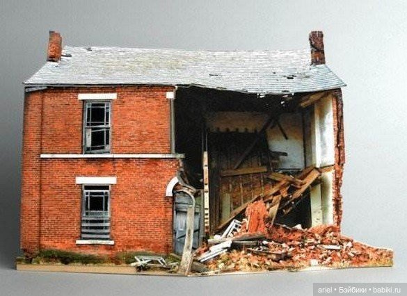 Скульптуры разрушенных домов от Офры Лапид (фото 8)