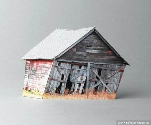 Скульптуры разрушенных домов от Офры Лапид (фото 9)