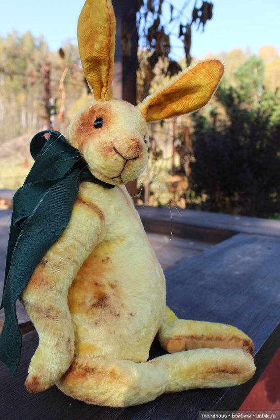 Жёлтые зайки тедди — Авторские мишки Тедди и друзья: фото