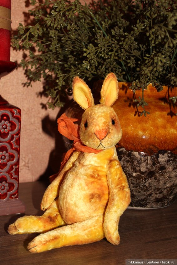 Жёлтые зайки тедди — Авторские мишки Тедди и друзья: фото (фото 2)