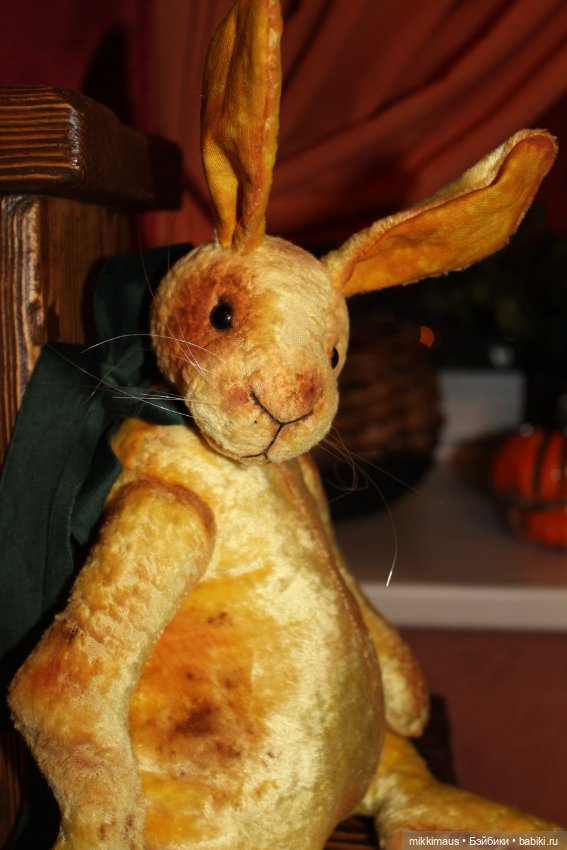 Жёлтые зайки тедди — Авторские мишки Тедди и друзья: фото