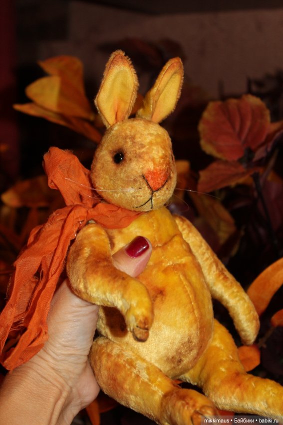 Жёлтые зайки тедди — Авторские мишки Тедди и друзья: фото (фото 8)