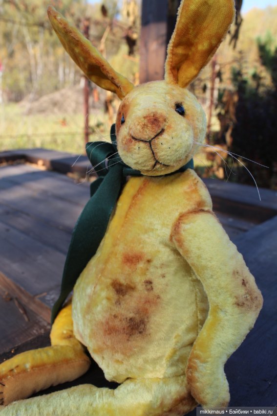 Жёлтые зайки тедди — Авторские мишки Тедди и друзья: фото (фото 10)