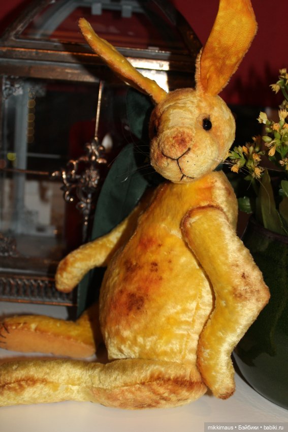 Жёлтые зайки тедди — Авторские мишки Тедди и друзья: фото