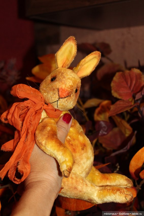 Жёлтые зайки тедди — Авторские мишки Тедди и друзья: фото (фото 9)