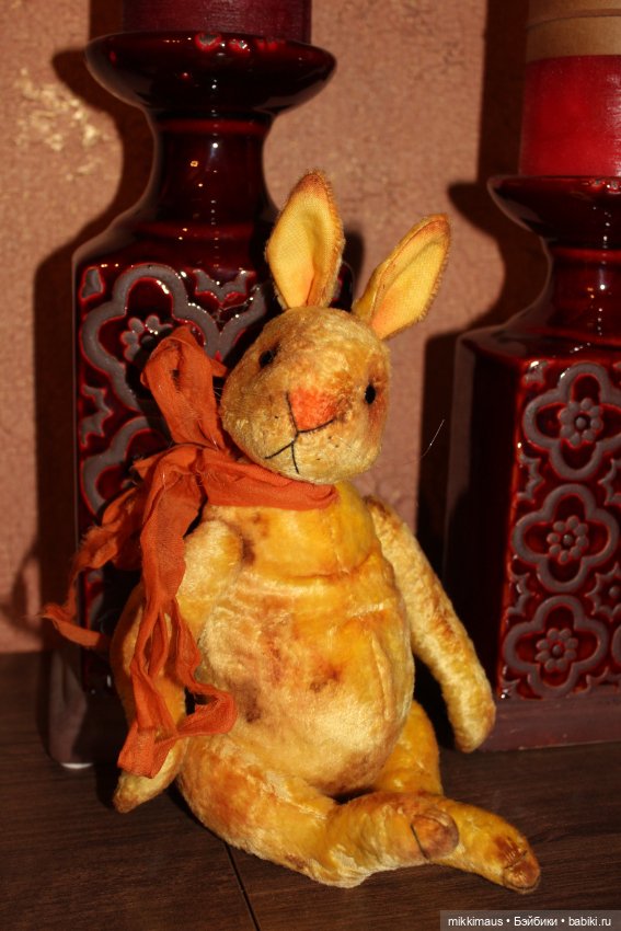 Жёлтые зайки тедди — Авторские мишки Тедди и друзья: фото