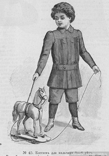 Детская мода 1899-1906 из журналов "Модный курьер" и "Вестник моды" ч2