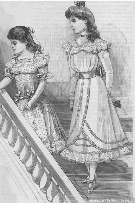 Детская мода 1899-1906 из журналов "Модный курьер" и "Вестник моды" ч2