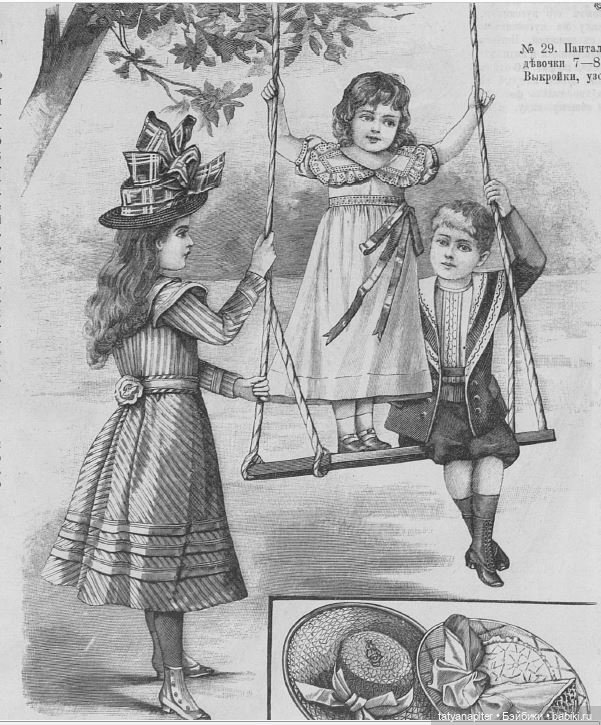 Детская мода 1899-1906 из журналов "Модный курьер" и "Вестник моды" ч2 (фото 8)